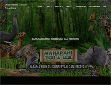 Tablet Screenshot of maharanizoo.com